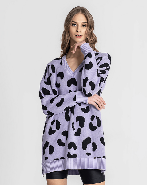 Camisola Animal print  Lavanda